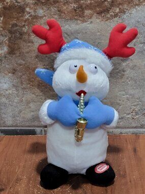 Holiday Time Animated Saxophone Pals Christmas Plush Toy 1985